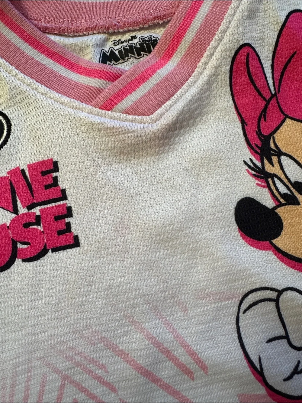 Disney Minnie Mouse T-Shirt Toddler Girl Soccer Jersey Size 4T